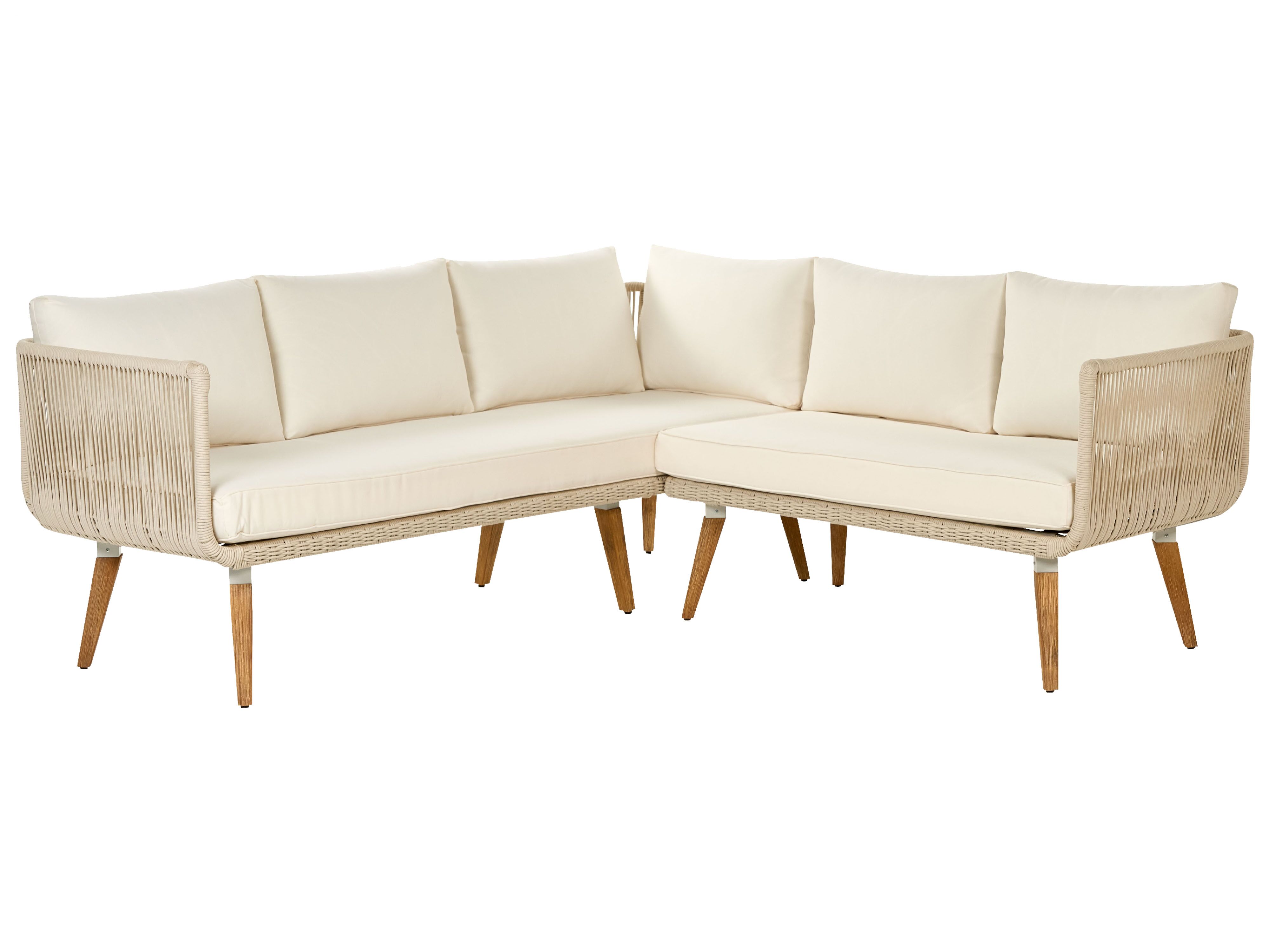 Set tuinkussenhoezen ALCAMO Lichtbeige
