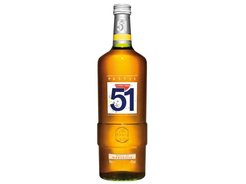 Pastis 51 Pastis de Marseille 1 l Spirituosenspezialität auf Anisbasis