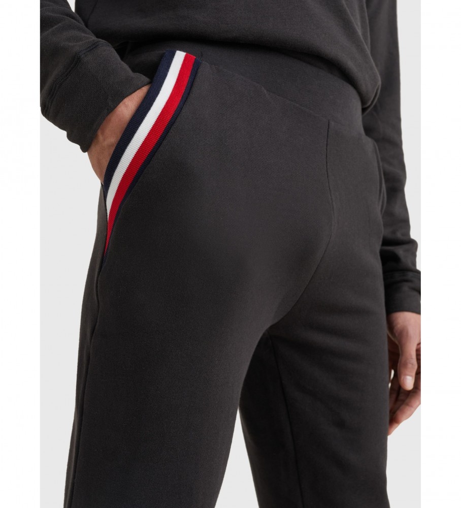 Calça de fato de treino Tommy Hilfiger, preta