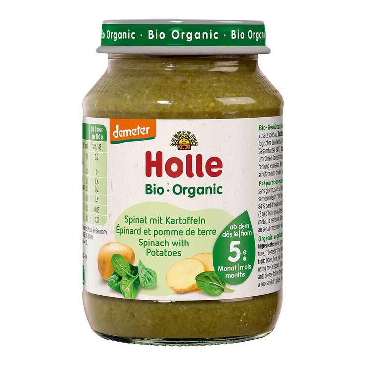 Holle Spinat mit Kartoffeln, 190 g