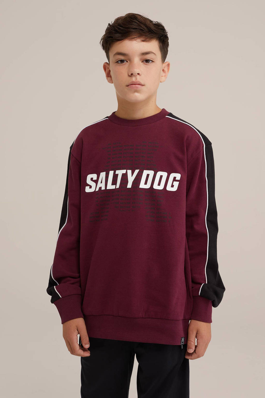 Salty Dog sweater donkerrood