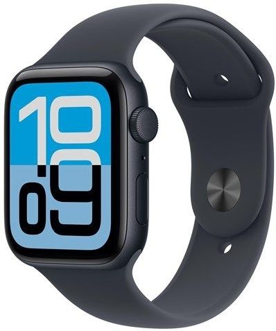 Apple Watch SE 3 GPS 44mm Midnight Aluminium Case with Midnight Sport Band - S/M