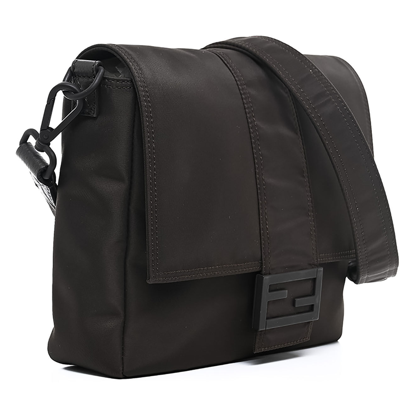 Fendi Sac bandoulière en Nylon marron - Neuf sans étiquette - L.24 cm