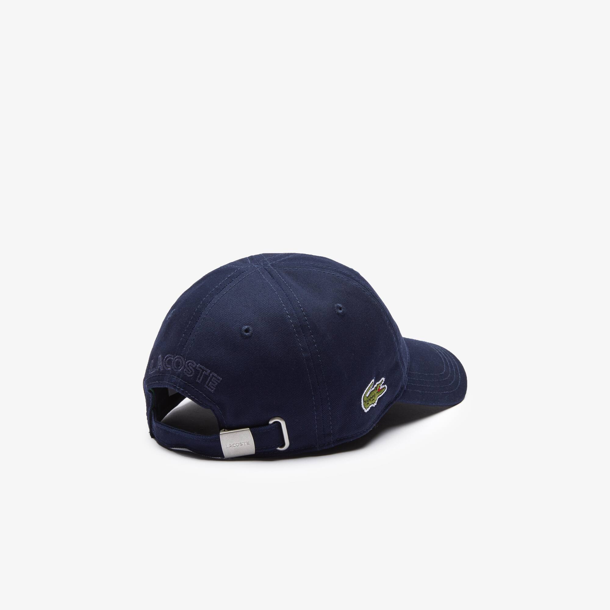Casquette enfant en gabardine unie Casquettes & Bonnets - Bleu - Lacoste - Enfant
