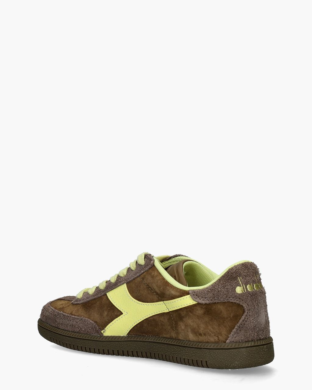 Diadora Sport Trainer Hairy Bruin/Geel Damessneakers