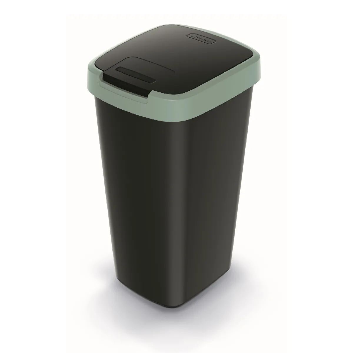 Keden Compacta Q Poubelle - 25 L - Noir/Vert clair