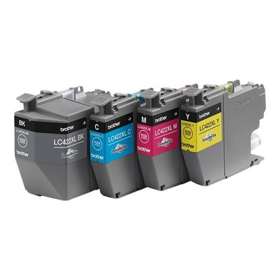 Brother LC422XL - pack de 4 - noir, jaune, cyan, magenta - cartouche d'encre originale
