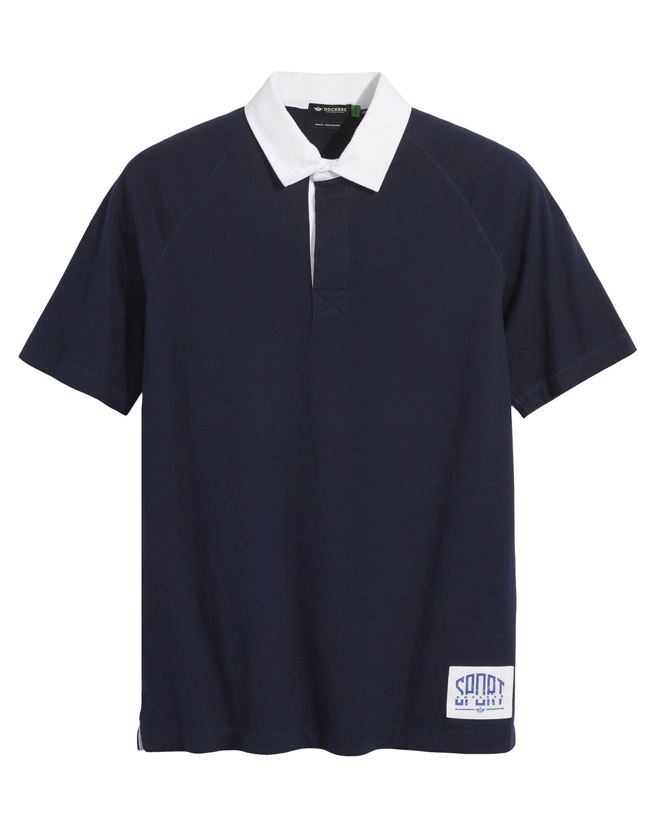 Dockers Polo Manches Courtes Sport Rugby bleu foncé