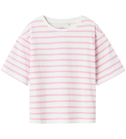 Name It T-Shirt - NkfVitanni - Bright White/Pink Zuckerguss