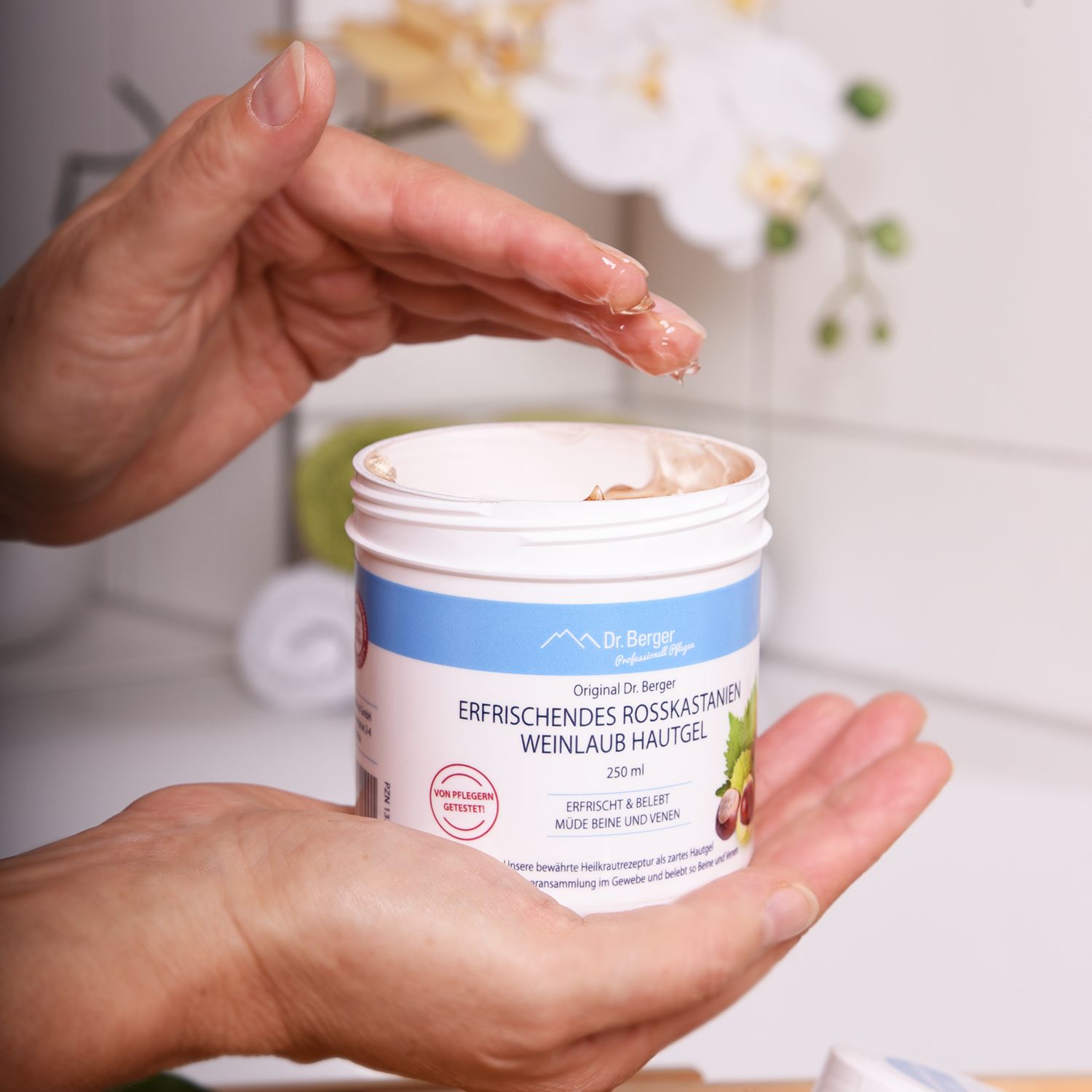 Original Dr. Berger erfrischendes Rosskastanien Weinlaub Hautgel