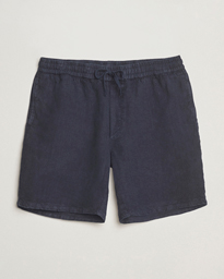 A Day's March Ipu Linen Drawstring Shorts Navy