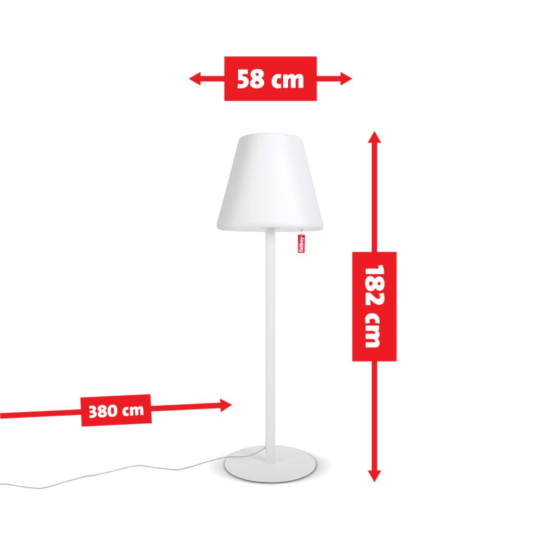 Fatboy Edison the Giant vloerlamp LED lichtgrijs