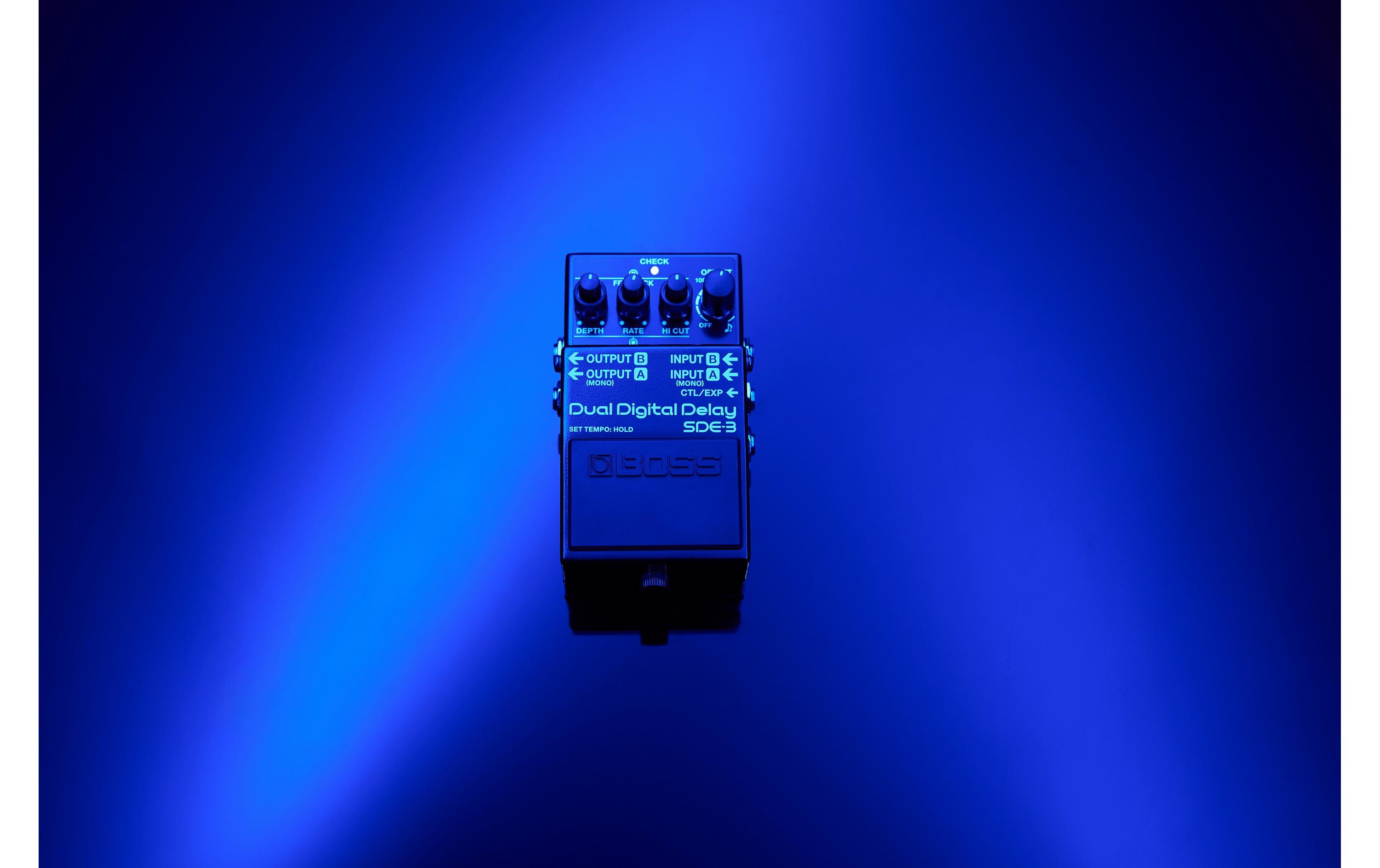 Pedal SDE-3<br>Dual-Delay-Pedal mit Tap-Tempo- und Carryover-Funktion