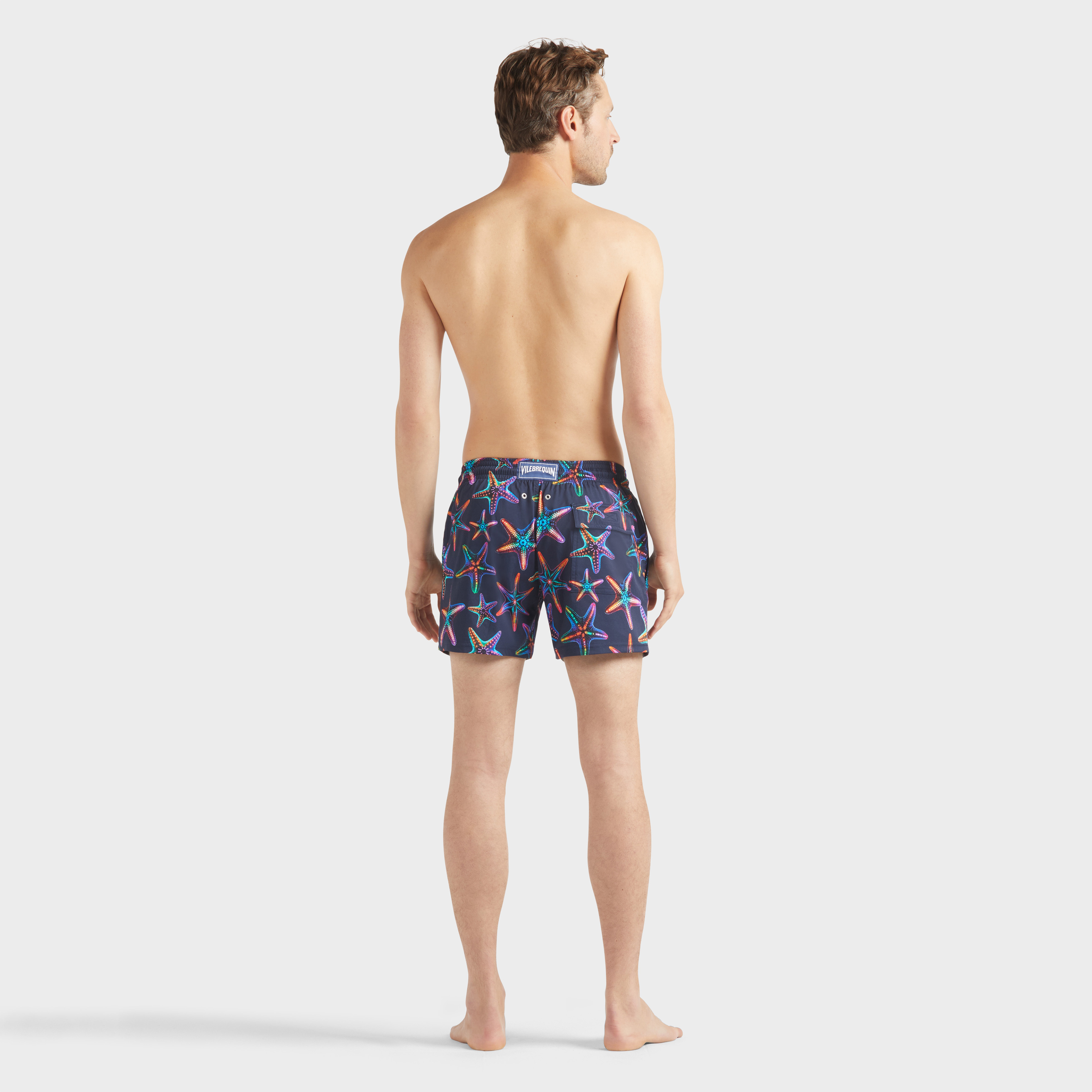 Maillot de bain court stretch homme Disco Stars