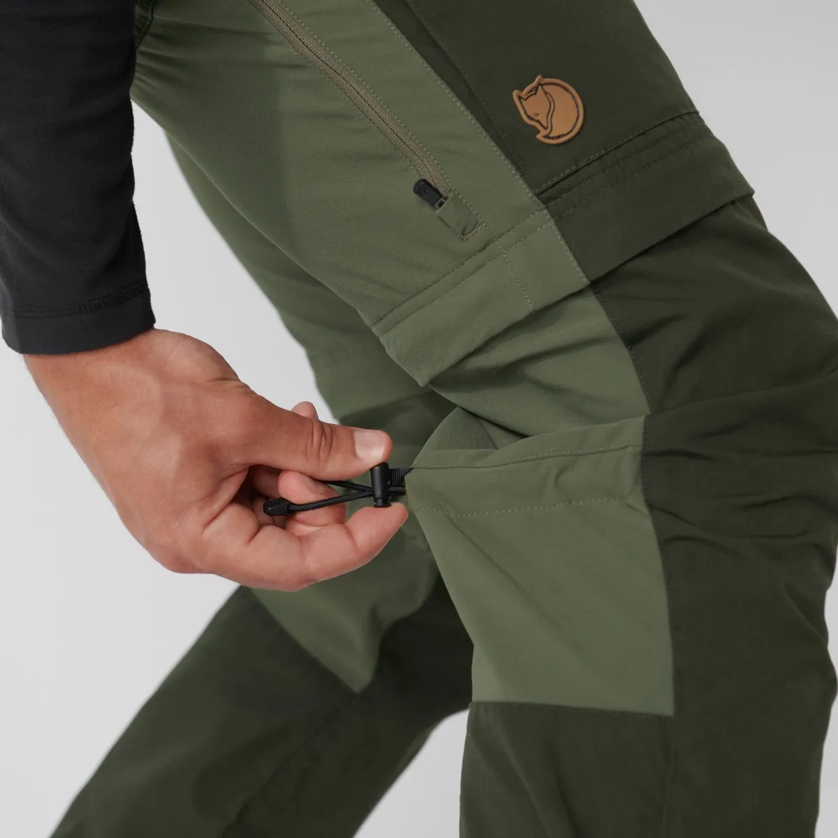 Fjällräven Men's Keb Gaiter Trousers Long Black/Stone Grey