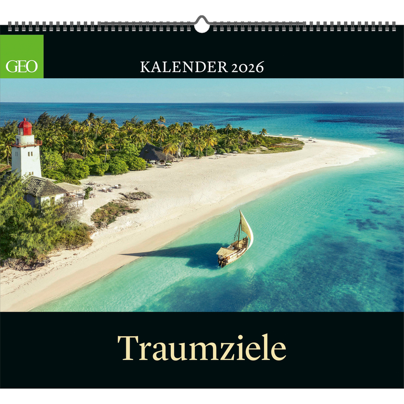 GEO Bildkalender 2026 Traumziele, 1 Monat / Seite