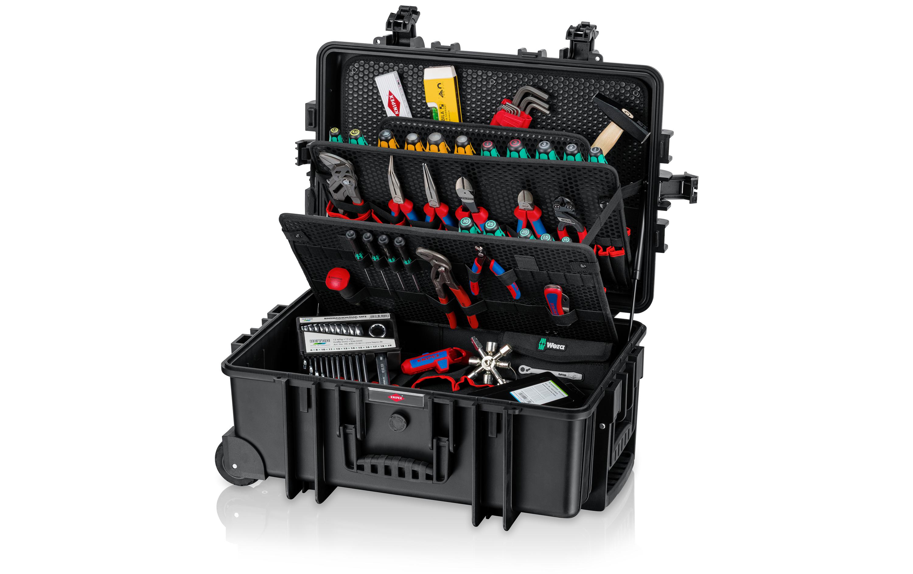 Werkzeugkoffer Robust45 Move Mechanik, 90-teilig<br>Werkzeugkoffer mit ergonomischem Zwei-Komponenten-Griff