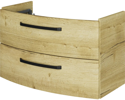 Jungborn wastafelmeubel VENTITRE BxHxD 80 x 49,2 x 43 cm Frontkleur halifax eiken naturel