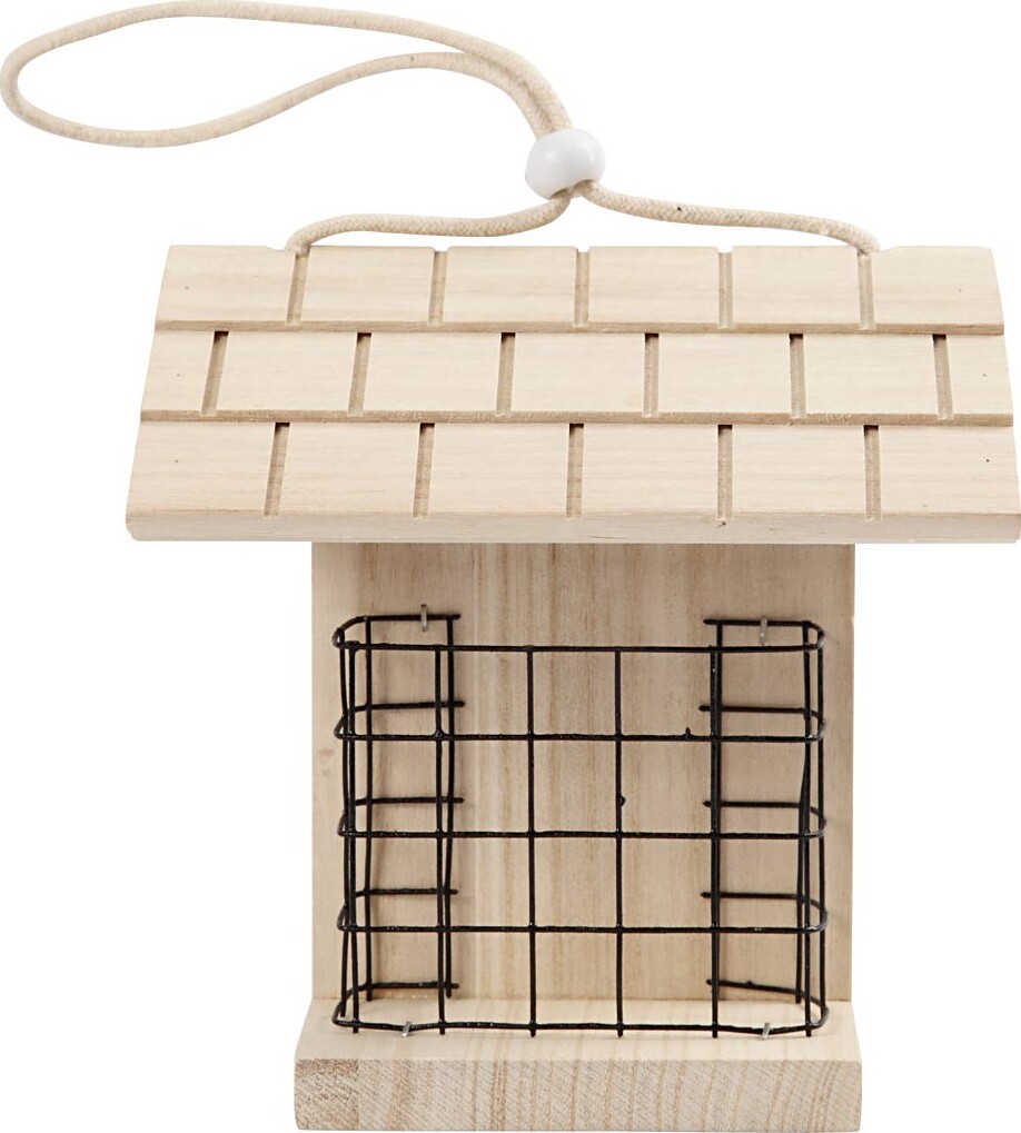 Fuglefoderhus - H 17.5 CM - L 11.6 CM - B 13,5 CM - 1 Stk
