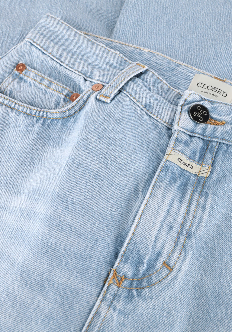blauwe closed wide jeans glow up