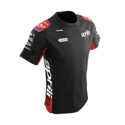 T-Shirt manches courtes Ixon APRILIA SUBLI 22 ENFANT - Noir / Rouge