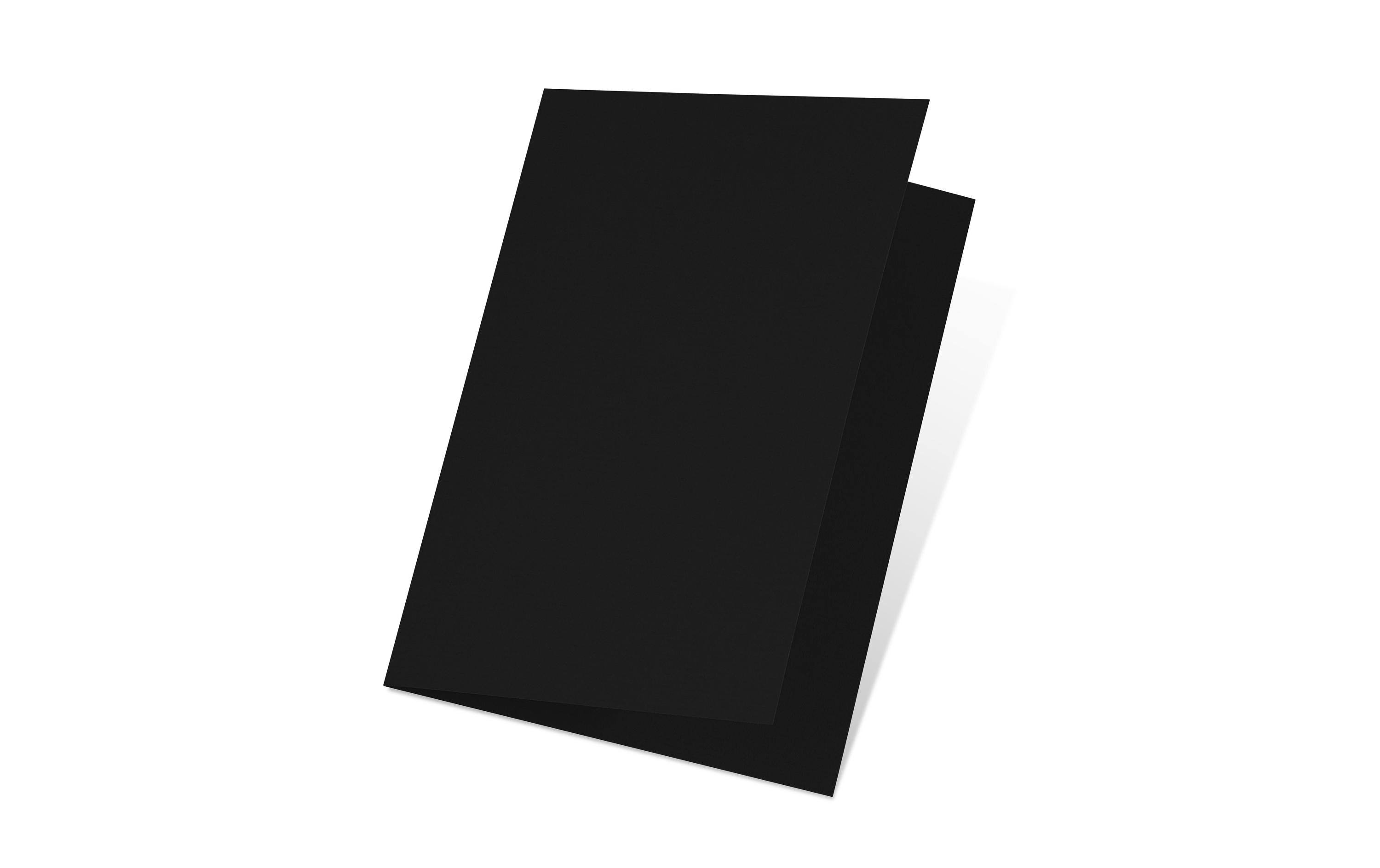 Blankokarte 1001, A5, 5 Blatt, SchwarzSchreibkarte im Format A5