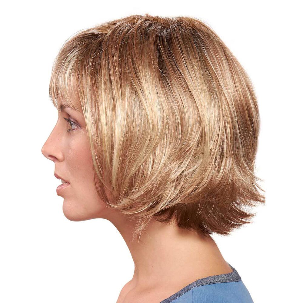 Perücke Maren von trendhair in Toffeemix, dunkler Ansatz