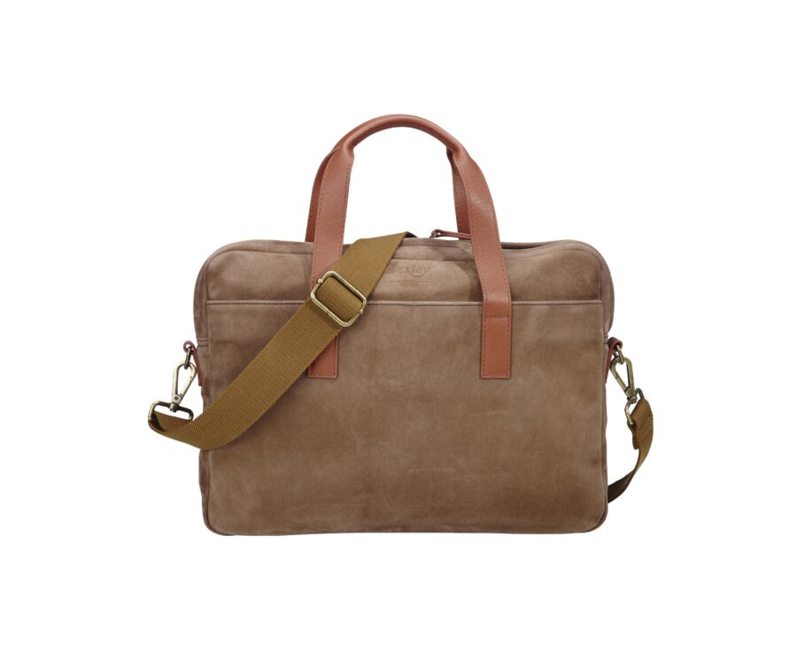 Cartable en velours tabac - HARWINTON