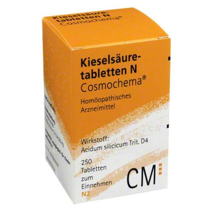 Kieselsäure N Cosmochema Tabletten, 250 St