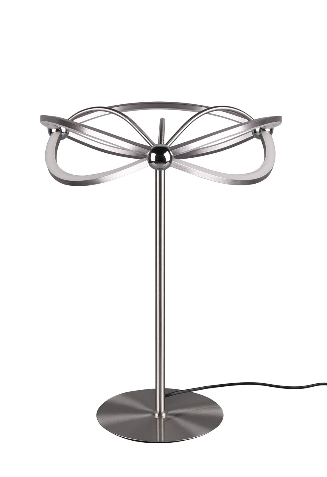 Charivari Tischleuchte, 521210107, grau, silber,D/H: 41/50 cm, Metall