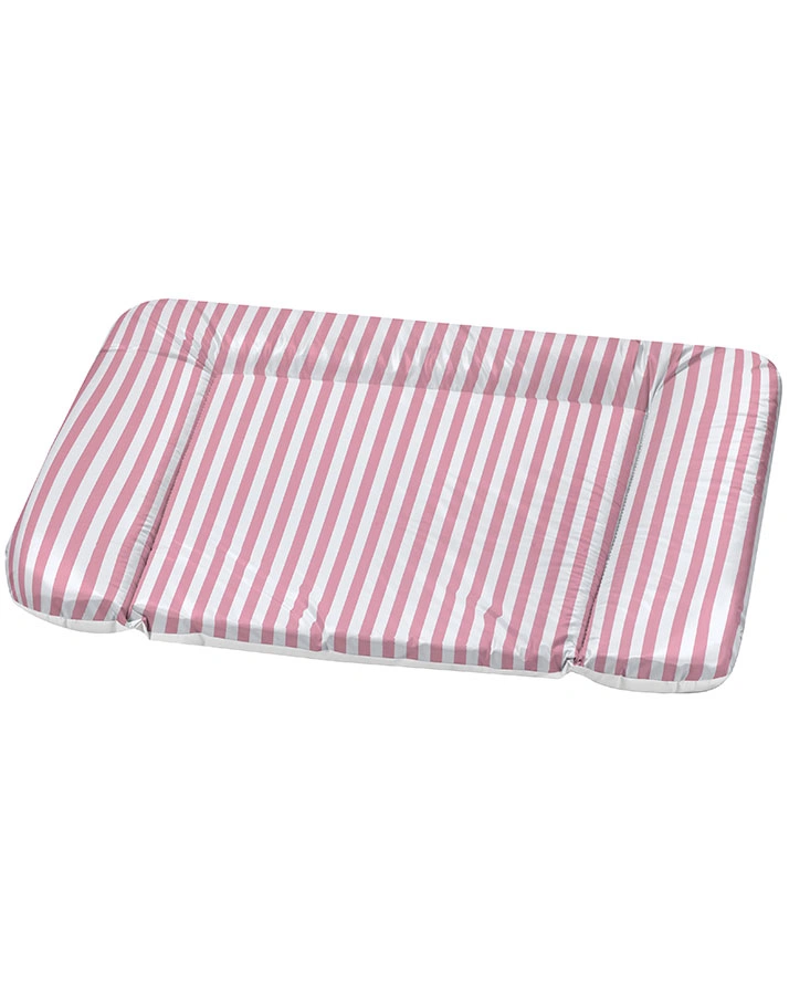 Wickelauflage WIKO MOLLY FOLIE (75x85) – BLOCKSTREIFEN in rosa