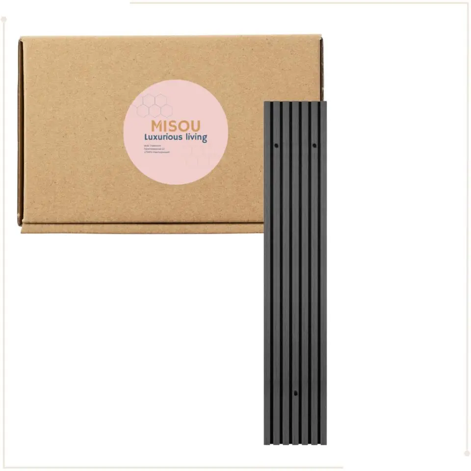 MISOU Kapstok 3 haken Grace - Zwart