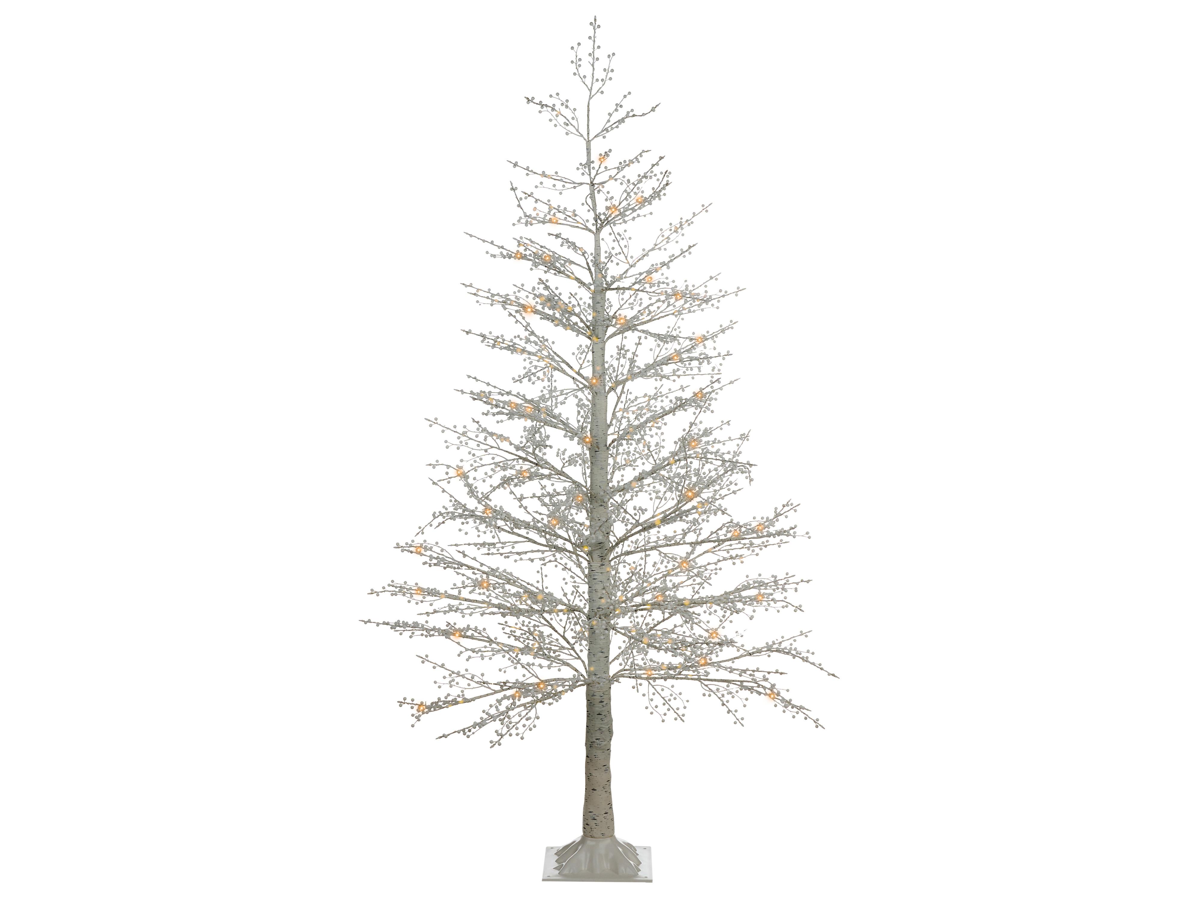Buitendecoratie LED SUONTEE Kerstboom 180 cm Wit