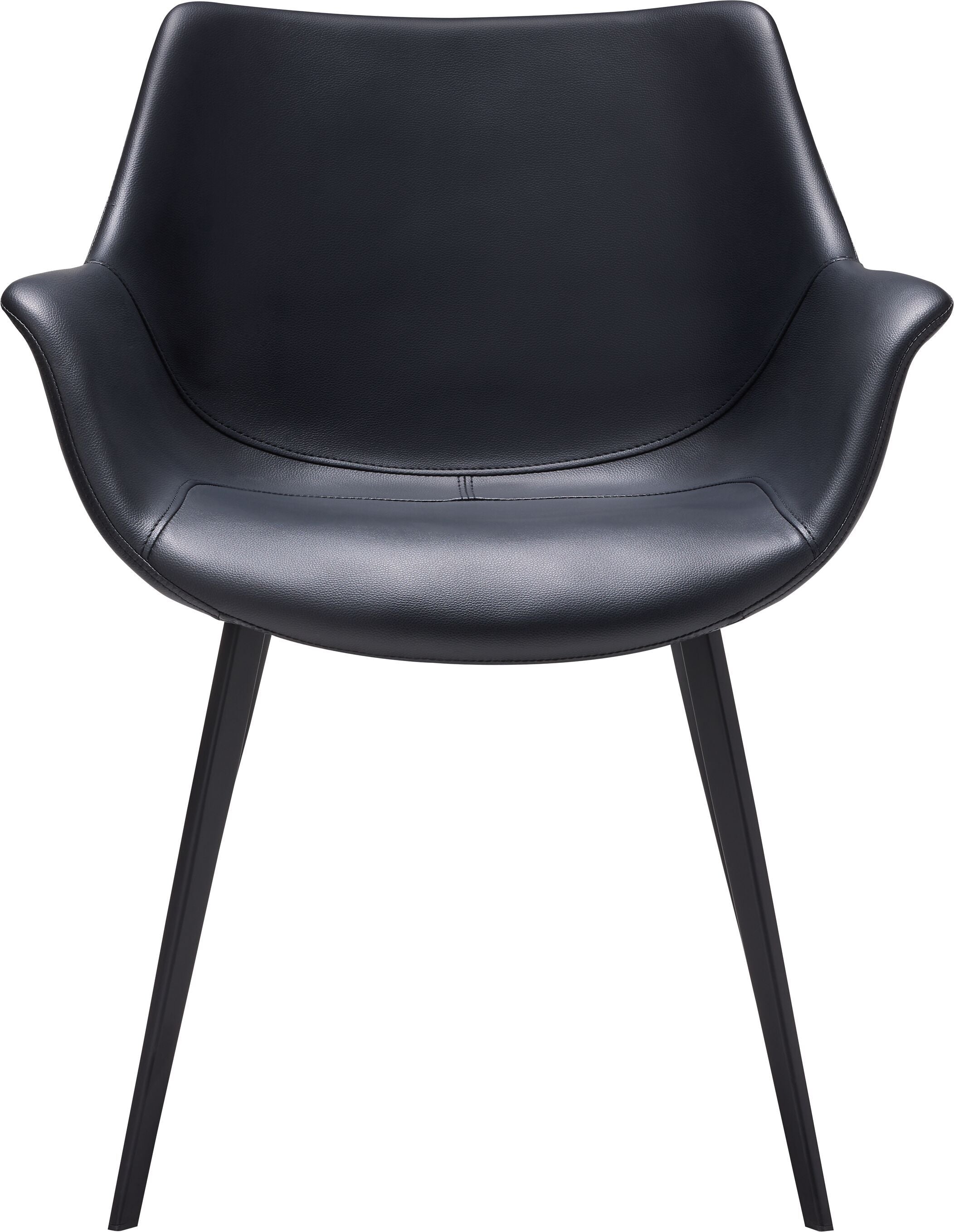 MELVIN Stuhl - Schwarz / B: 62.0 cm x T: 68.0 cm x H: 82.0 cm