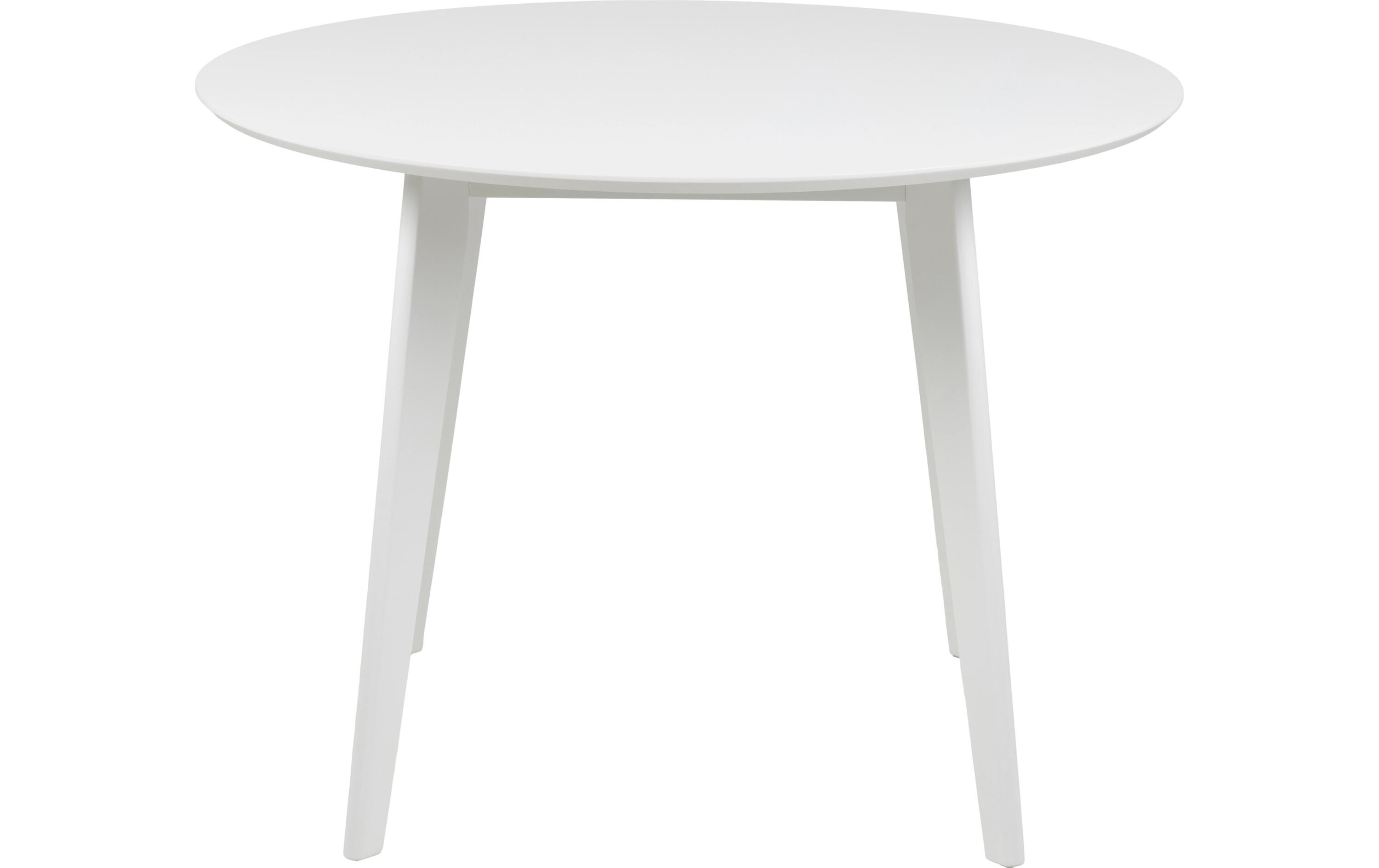 Tisch Roxby Ø 105 x 76 cm, Weiss<br>Esstisch