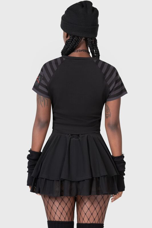 Purrrfect Pairing Crop Top  | THE VAMPURR by KILLSTAR T-Shirt Manches courtes