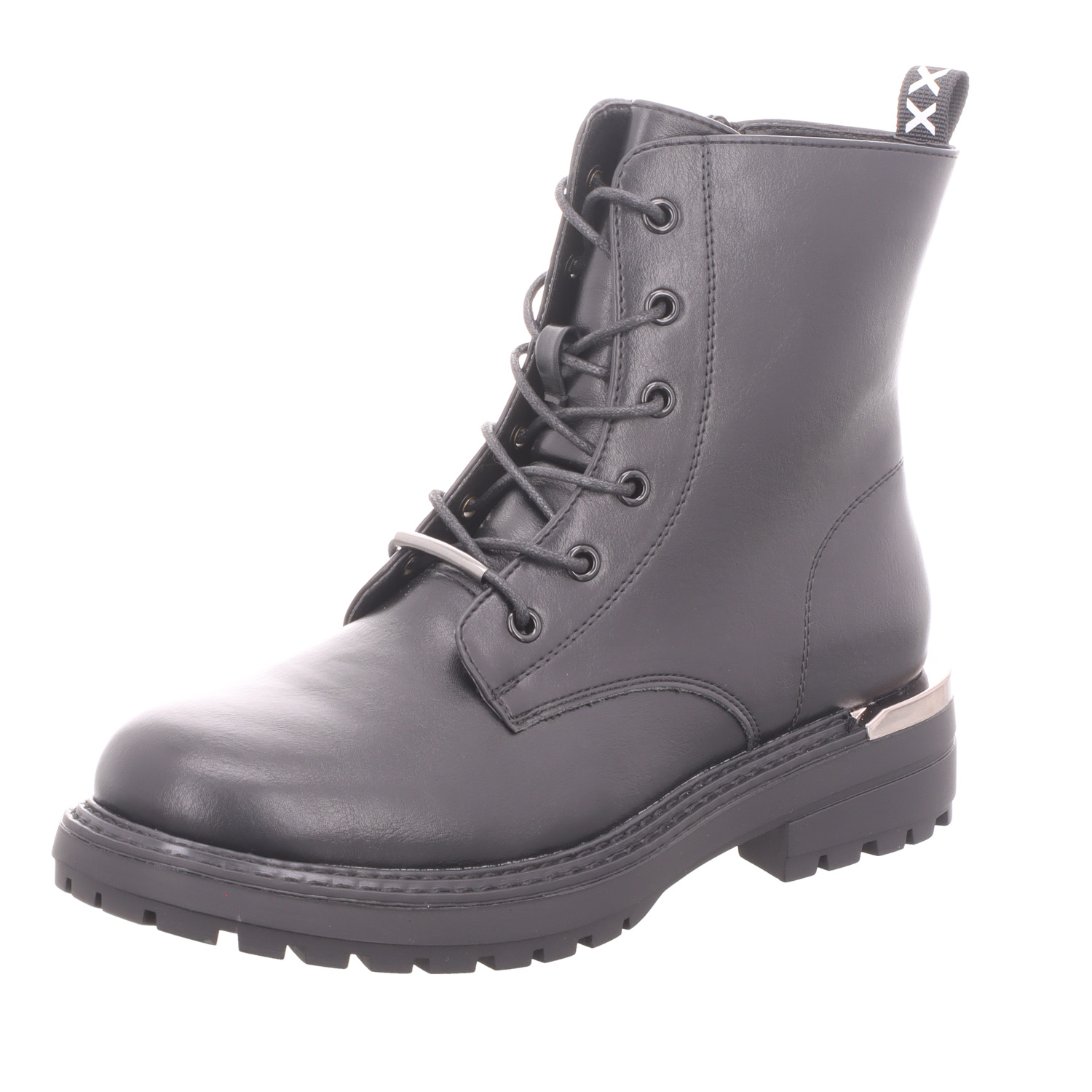 BOXX Damen-Schnürstiefelette Schwarz