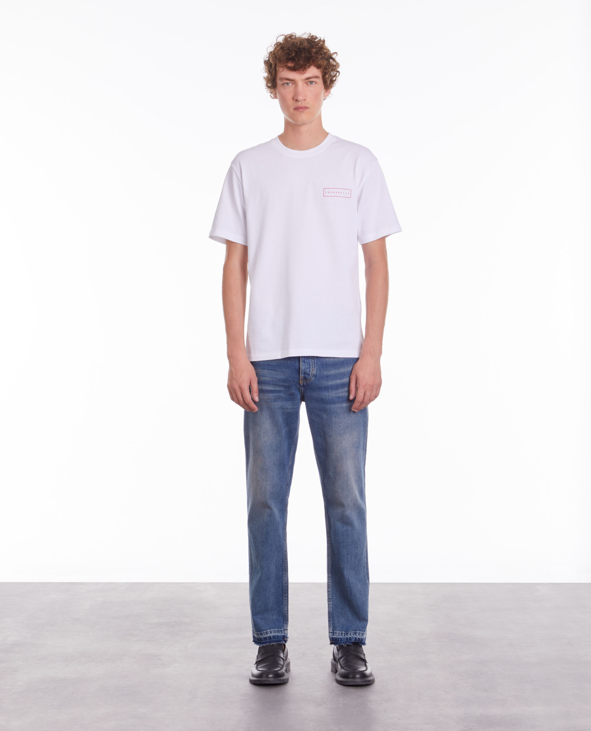 T-shirt blanc avec sérigraphie X Rated