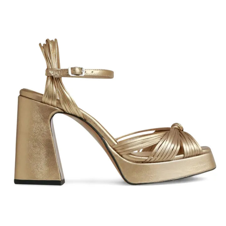 Souliers Martinez Sandales Springs | Doré