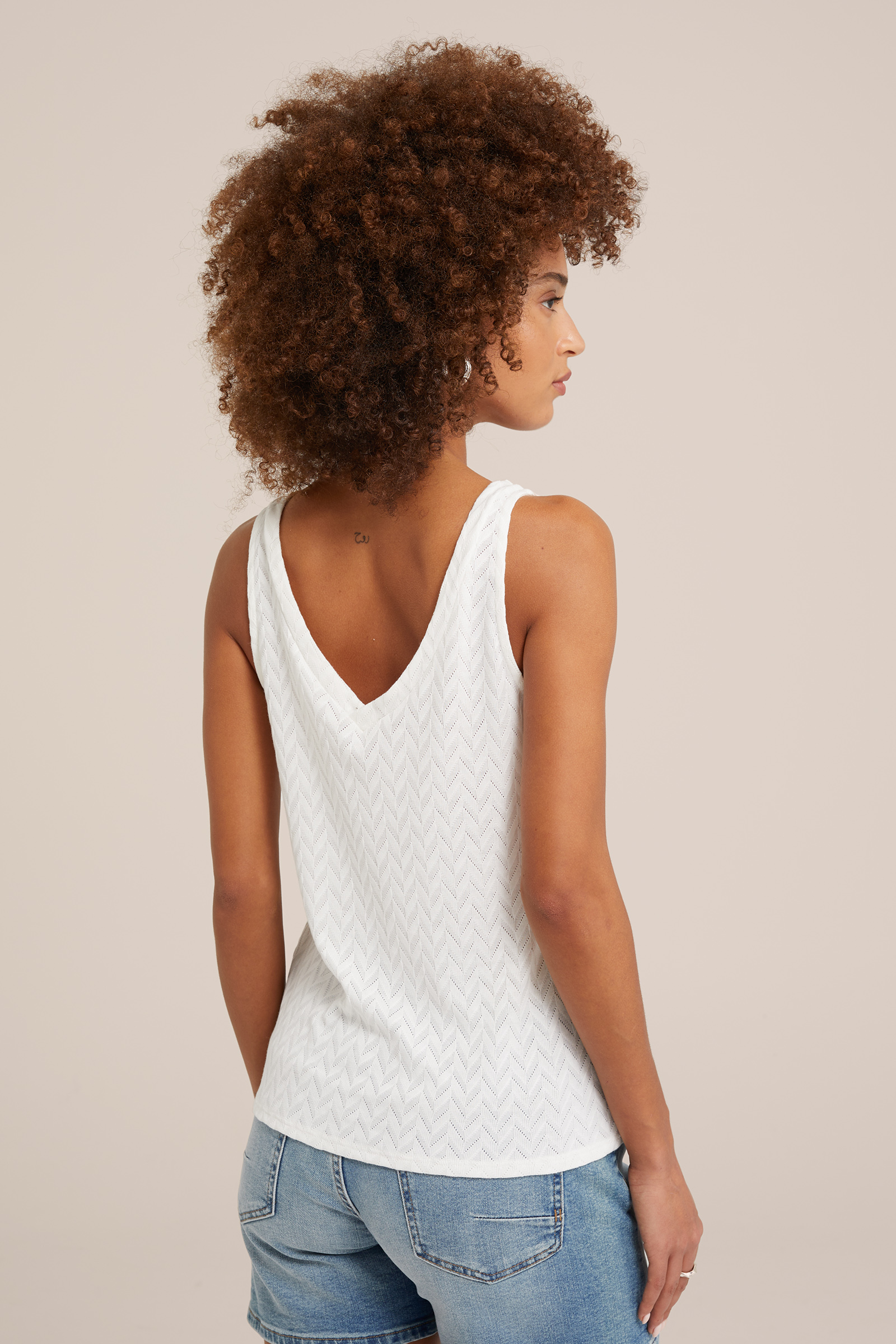 singlet met dessin WE Fashion Wit