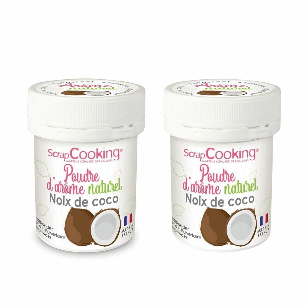 Arôme alimentaire naturel en poudre 30 g - noix de coco