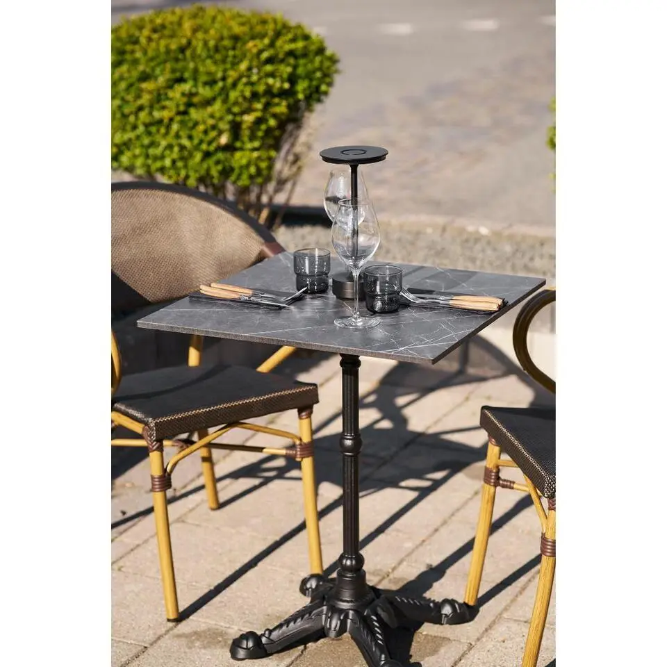 Hioshop Vivi cafetafel marmerdecor grijs