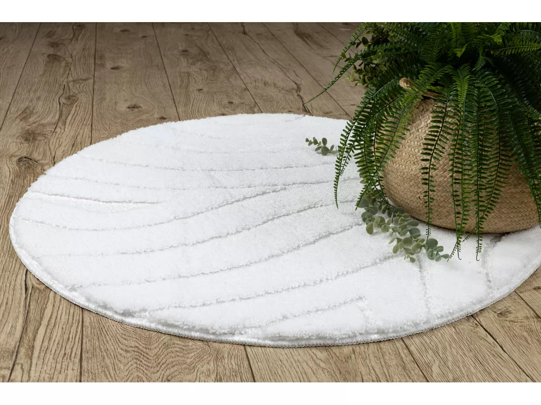 Tapis de salle de bain SUPREME cercle WAVES, vagues, antidérapant, do cercle 100 cm
