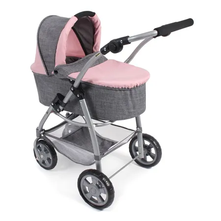 Bayer Chic 2000 3 in 1 Kombi EMOTION ALL IN, Melange grau-rosa