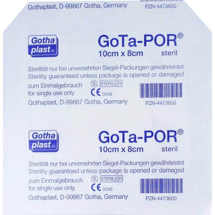 Gota-Por Wundpflaster steril 80x100 mm, 1 St