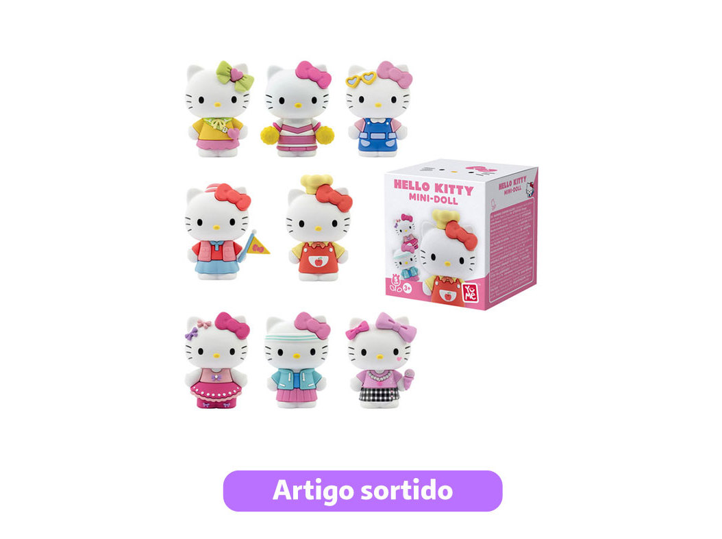 MINI HELLO KITTY 5CM YUME MODELOS SORTIDOS