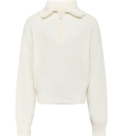 Grønt Bluse - Strik - Rie - Broken White