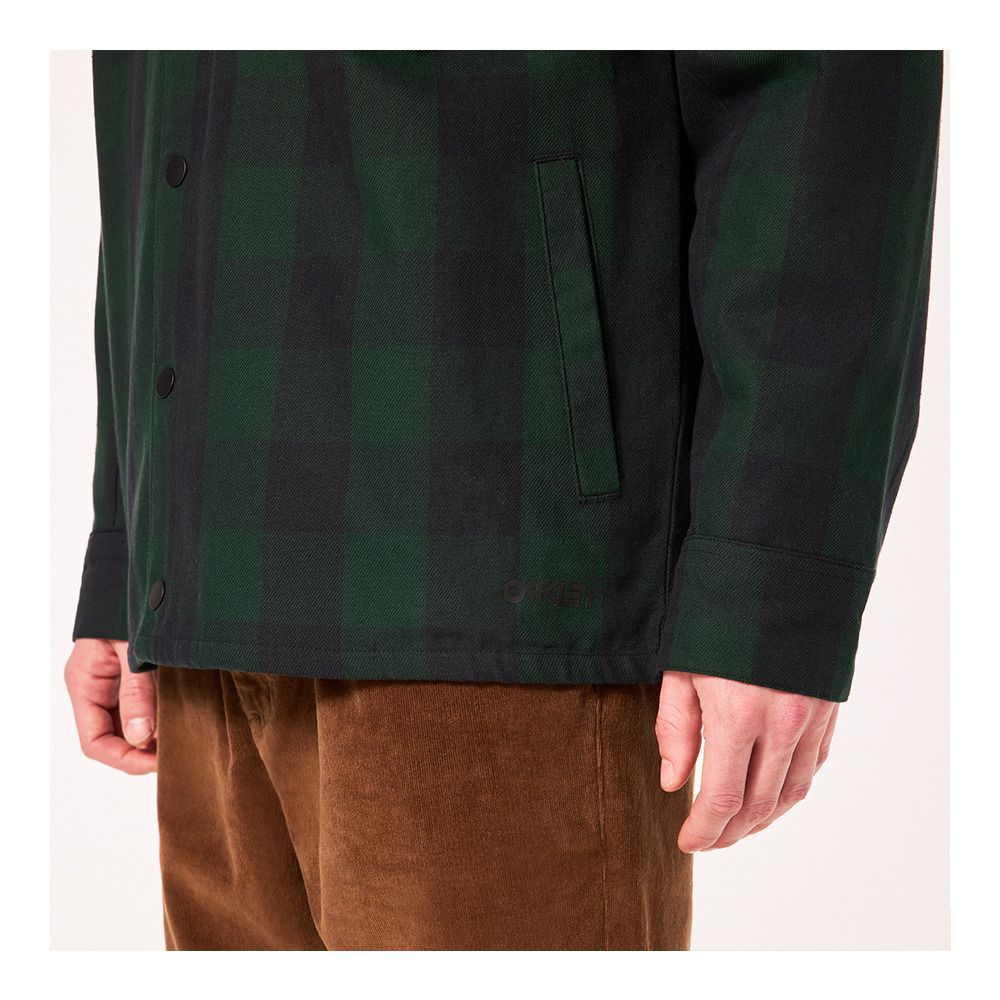 Oakley BEAR COZY - Veste Homme black/green check