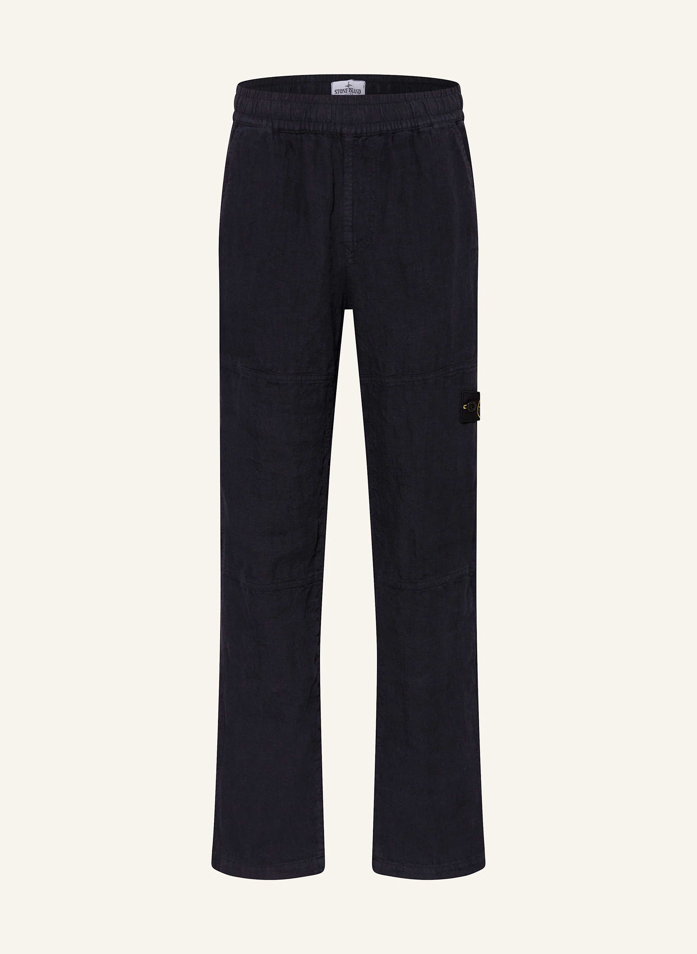 STONE ISLAND JUNIOR Hose im Jogging-Stil aus Leinen
