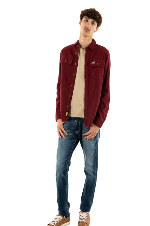 Chemise superdry flannel 5ov expedition red